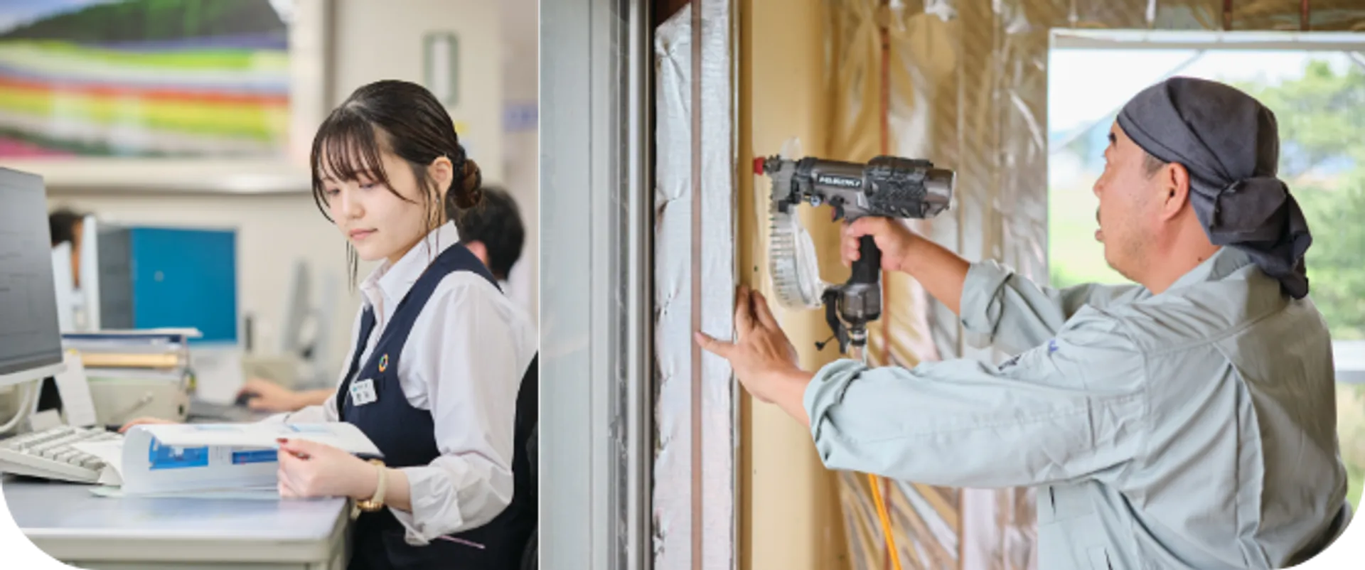 北菱で働くスタッフの職場風景